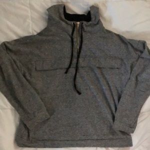 Forever 21 cropped half zip lightweight hoodie